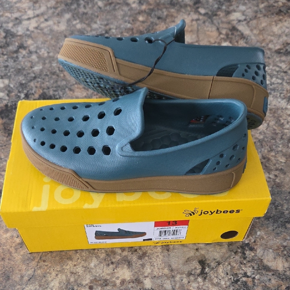 Joybees Size 13 Boy's NEW Blue Slip-On Water Shoes - Picture 6 of 6